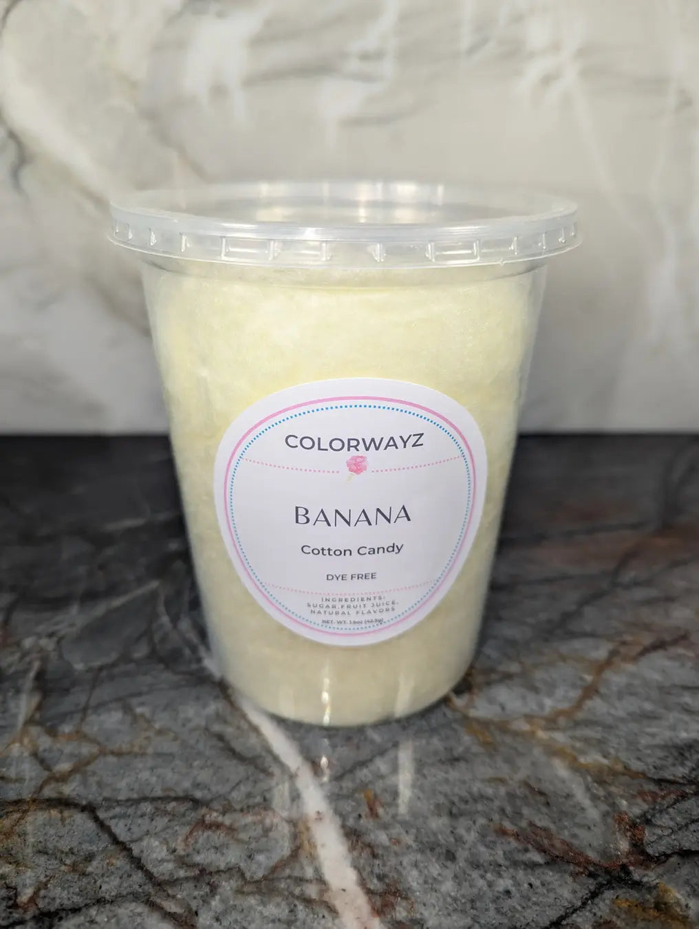 Colorwayz natural banana cotton candy - dye free