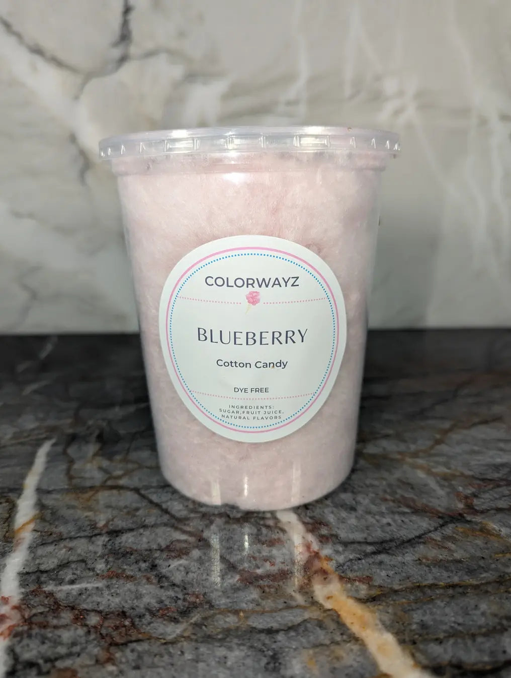 Colorwayz natural blueberry cotton candy - dye free