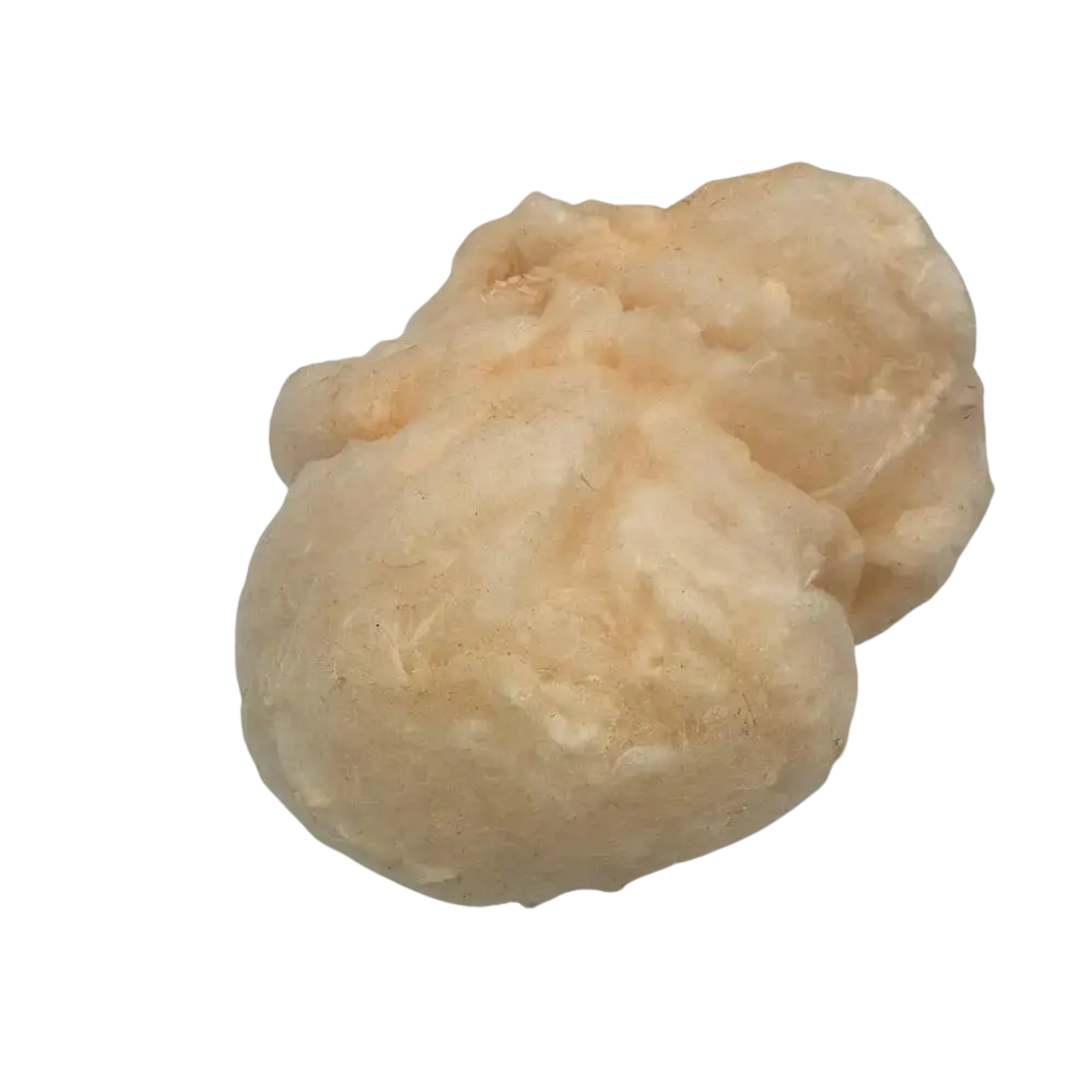Golden caramel-flavored cotton candy spun using Colorwayz Caramel Cotton Candy Sugar, made with natural food coloring and free from artificial dyes