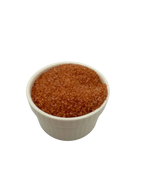 Bowl of Colorwayz Caramel Cotton Candy Sugar, featuring natural caramel flavor and vibrant color, perfect for making dye-free cotton candy.