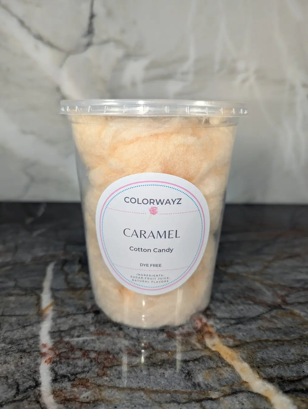 Colorwayz natural caramel cotton candy - dye free