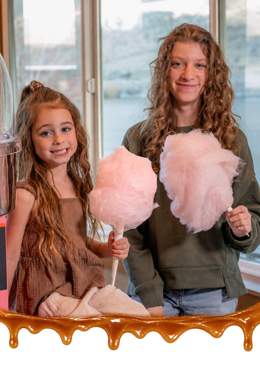 Kids enjoying dye free cotton candy from Colorwayz