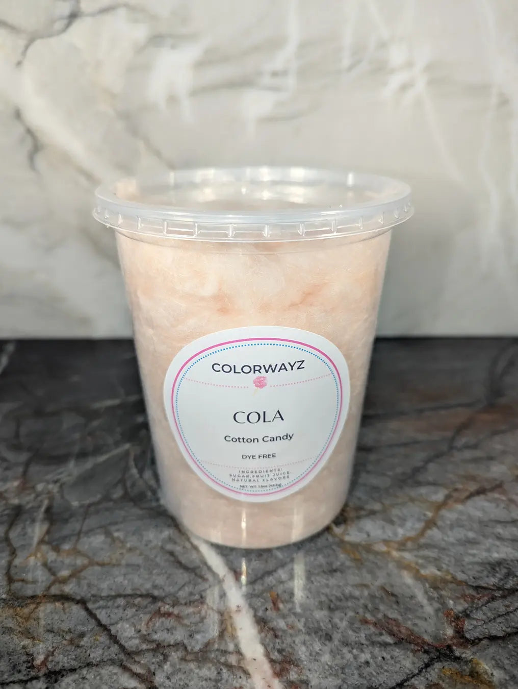 Colorwayz natural cola cotton candy - dye free