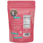 Back of Colorwayz cotton candy sugar packaging showing how to use instructions, nutrition facts, and ingredients