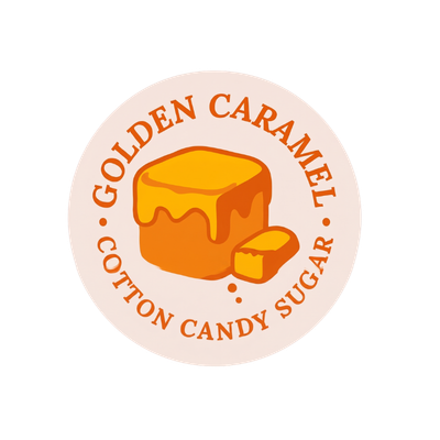 Caramel cotton candy sugar