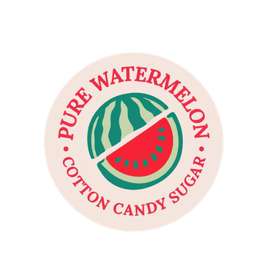 Watermelon cotton candy sugar