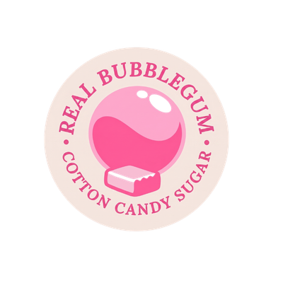 Bubblegum cotton candy sugar