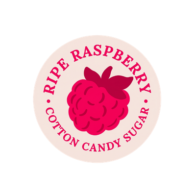 Raspberry cotton candy