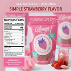 Nutrition facts and ingredients for Colorwayz Simple Strawberry cotton candy sugar, dye-free and naturally flavored