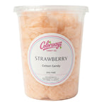 Colorwayz Strawberry cotton candy, dye-free cotton candy with natural strawberry flavor in clear container
